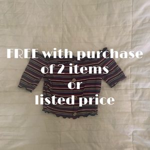 Ambiance | Off-the-shoulder lettuce trim croptop